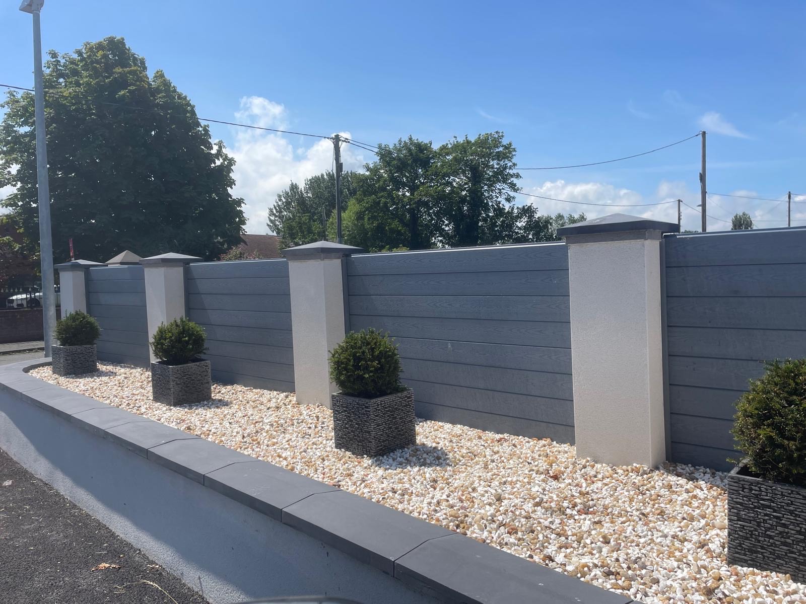 WPC Fencing (Light Grey)