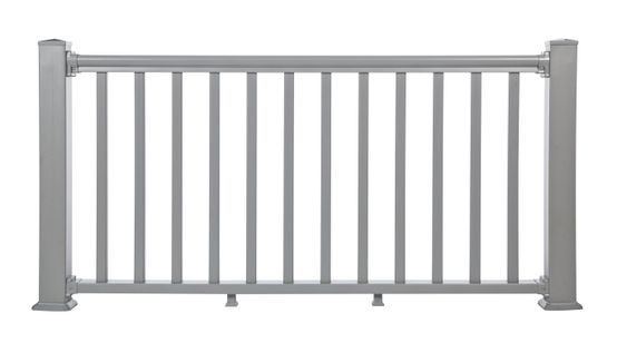 Grey PVC fencing Front